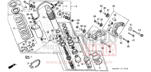 REAR CUSHION (1) CR250RE de 1984